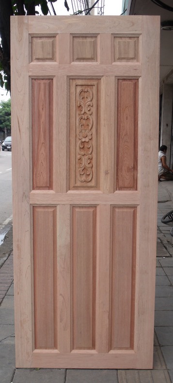 ประตูไม้ เต็งแดง MTD004 ขนาด 90x200ซม.เอกลักษณ์เฉพาะตัวไม่เหมือนใครจึงถูกใจผู้ใช้