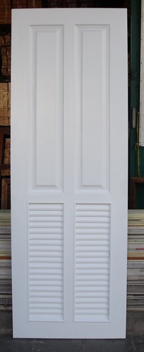 ประตูไฟเบอร์กลาสสีขาว FDL002 ขนาด80x200ซม. ใช้ได้ทั้งห้องน้ำและห้องเก็บของ