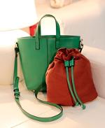 **พร้อมส่ง** กระเป๋าAxixi สีส้ม ทรงสูง ภายในมีกระเป๋าผ้าให้ สวยค่ะ รหัส Ax2292