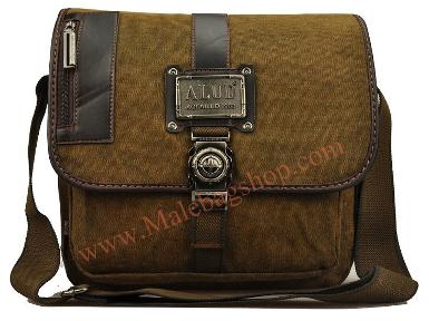 กระเป๋าสะพายข้างผ้าสนิม รหัส M27