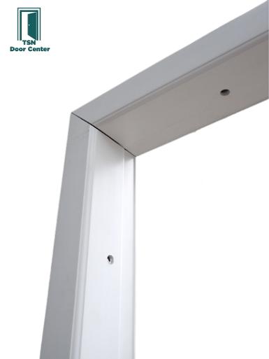 วงกบupvc  สีขาวสำหรับประตูขนาด 70x200ซม. พร้อมอุปกรณ์ยึดกับปูน สำหรับใช้ภายนอกและภายใน
