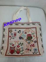 กระเป๋าสะพายผ้าลายนกฮูก1